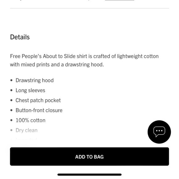 NEW Free People We The Free About To Slide Floral Button Down Shirt XS - Picture 13 of 13